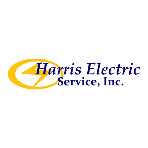 Harris Electric Service, Inc. logo — yellow oval and lightning bolt with the company name